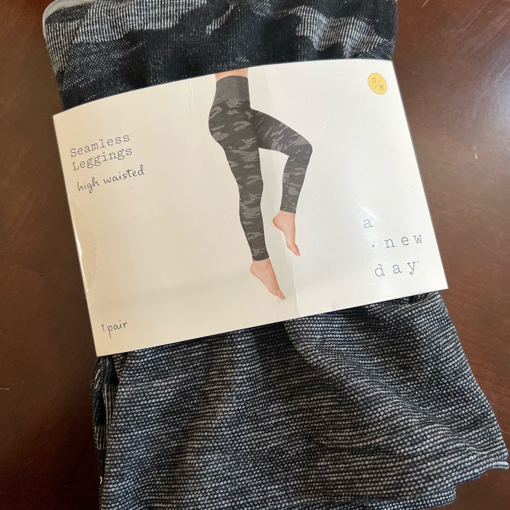 NEW high waist camp grey leggings